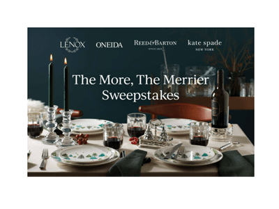 Lenox The More The Merrier Sweepstakes