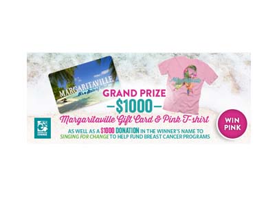 Margaritaville’s 2021 Pink October Giveaway