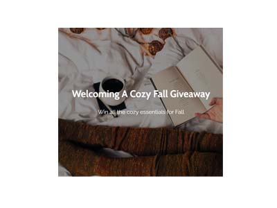 Welcoming a Cozy Fall Giveaway