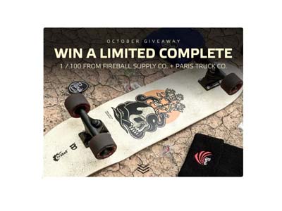 Win 1 of 100 Fireball Supply Co. Limited Edition Skateboards