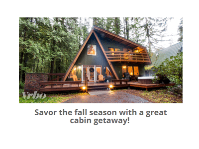 Fall for Cabins Sweepstakes