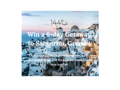 Win a 6-day Escape to Santorini