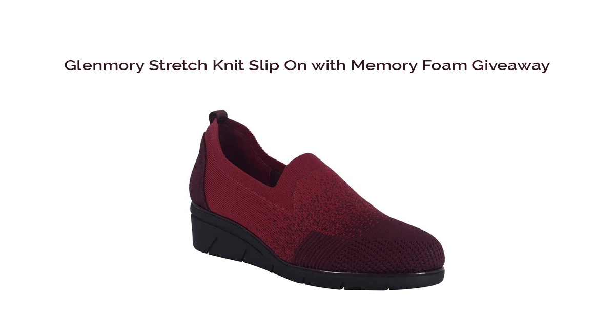 Glenmory Stretch Knit Slip On with Memory Foam Giveaway