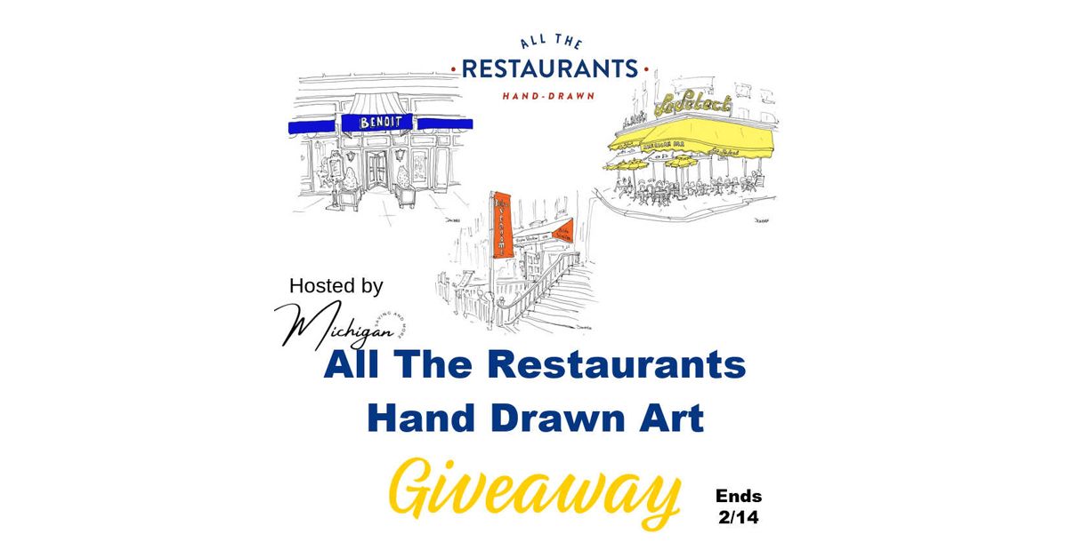 All The Restaurants Hand Drawn Art Giveaway