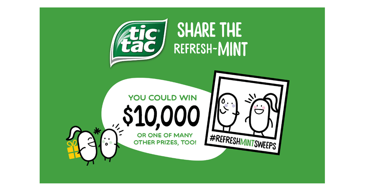 Tic Tac Share the RefreshMINT Sweepstakes