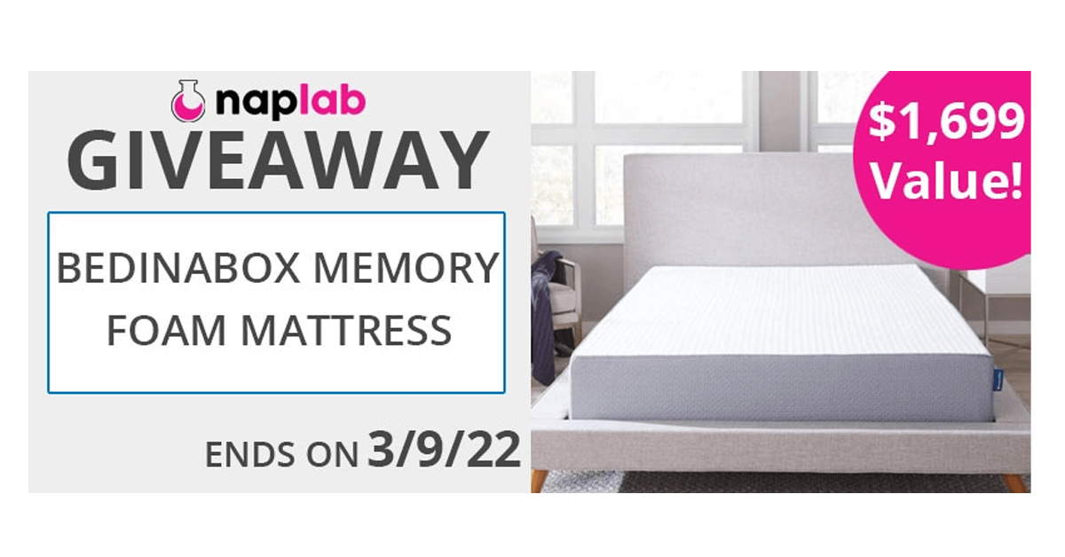 NapLab Memory Foam Mattress Giveaway