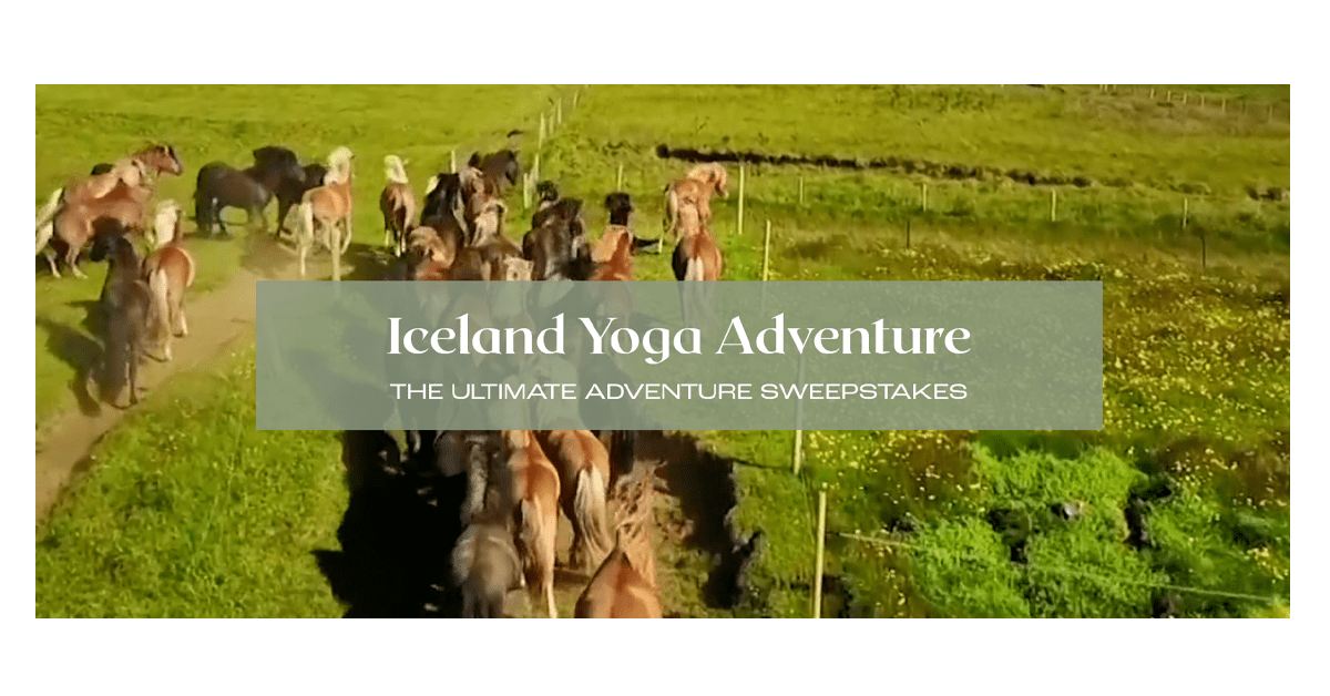 The Travel Yogi Iceland Yoga Adventure Sweepstakes