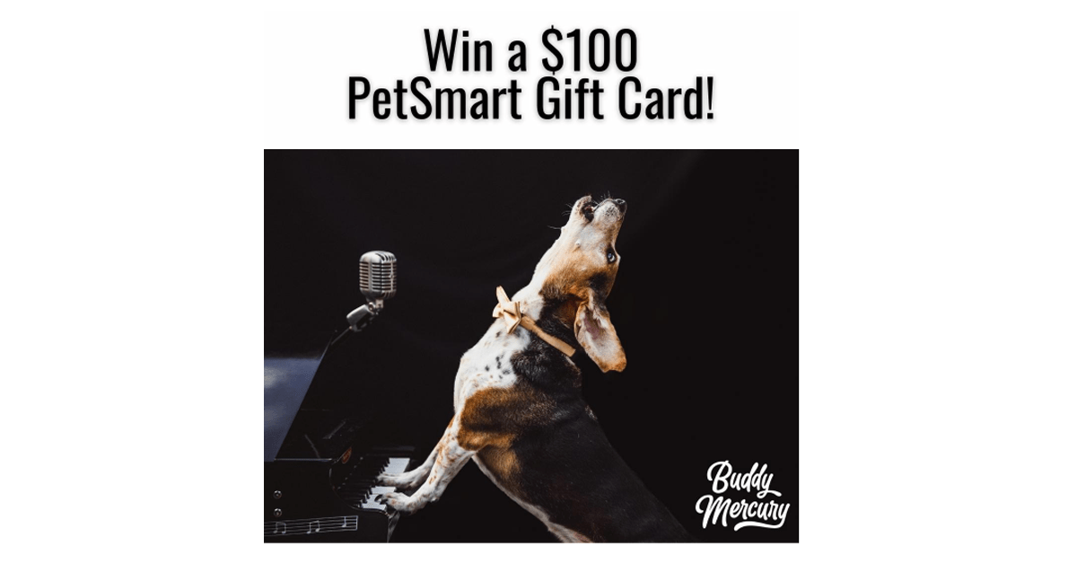 Buddy Mercury's $100 PetSmart Gift Card Giveaway