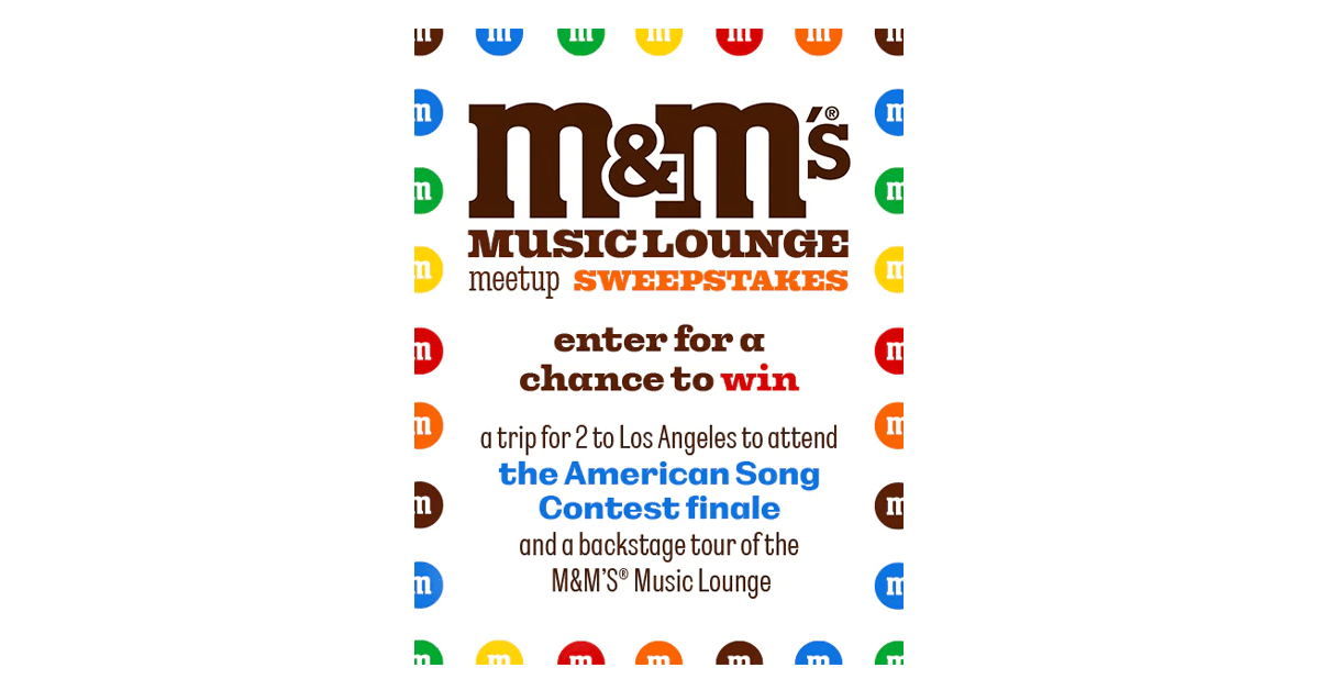 M&M’S Music Lounge Meet Up Sweepstakes