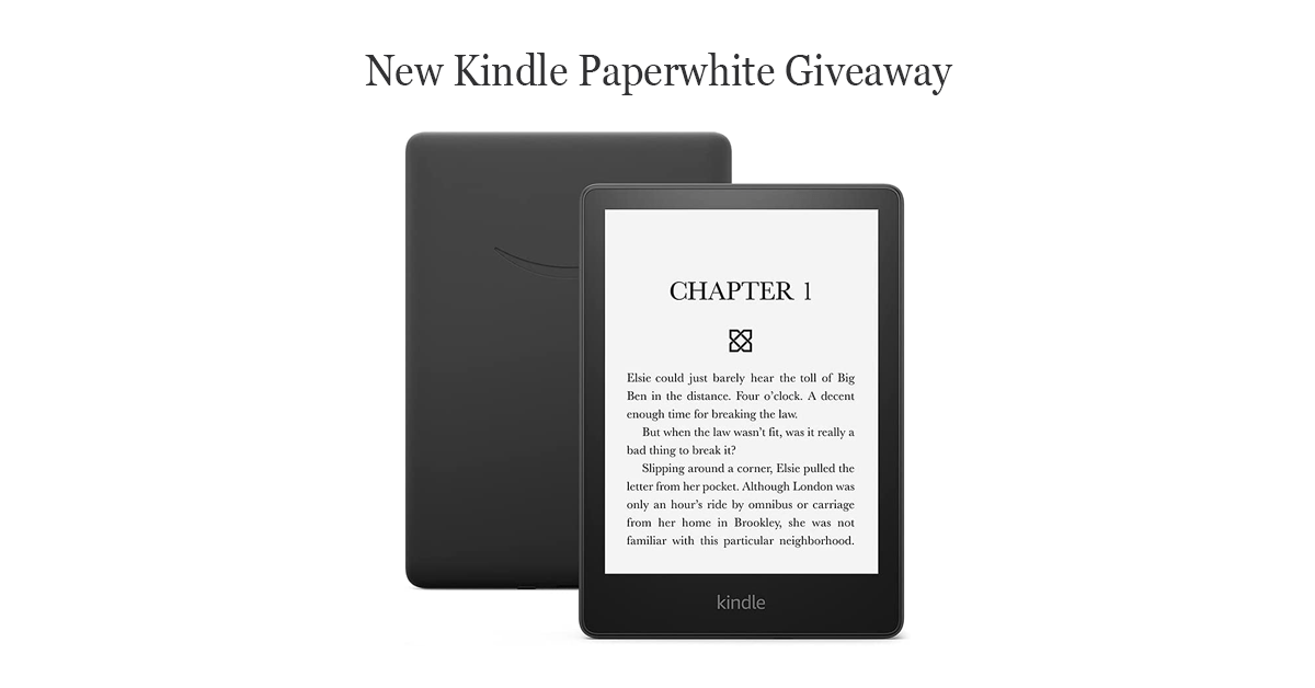 Evelyn Puerto Kindle Paperwhite Giveaway