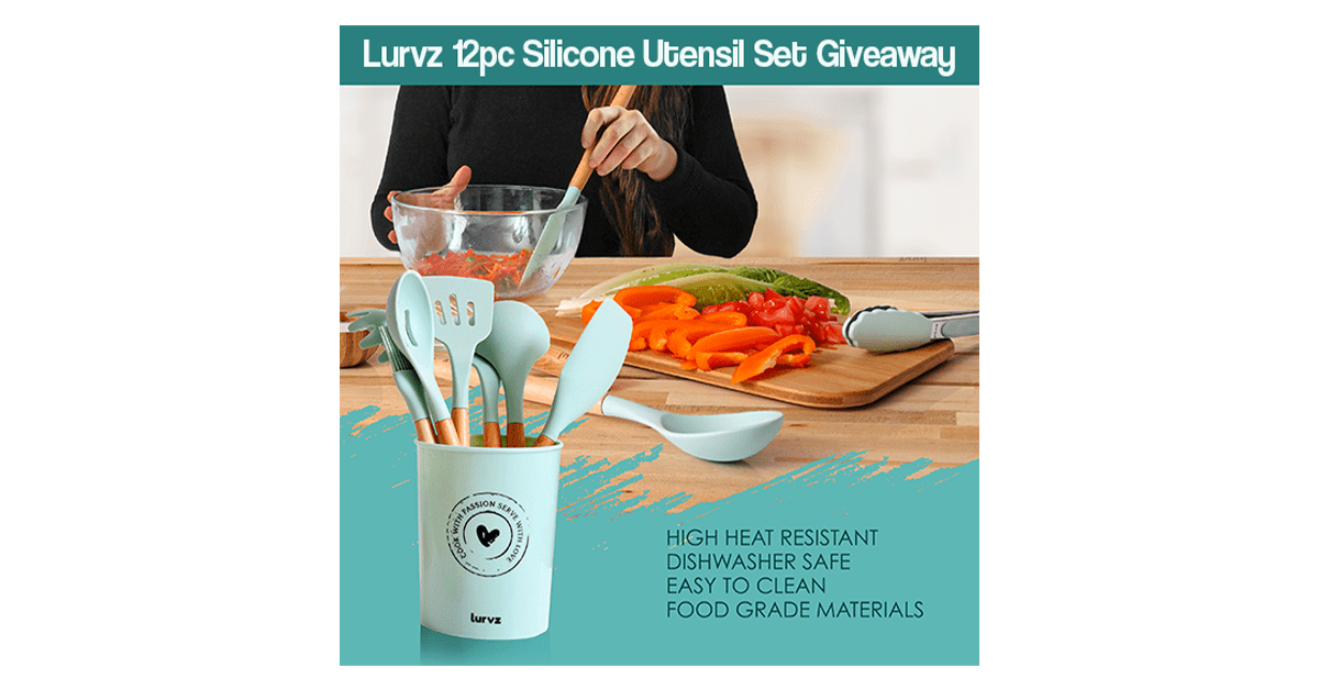 Lurvz 12-Piece Silicone Utensil Set Giveaway