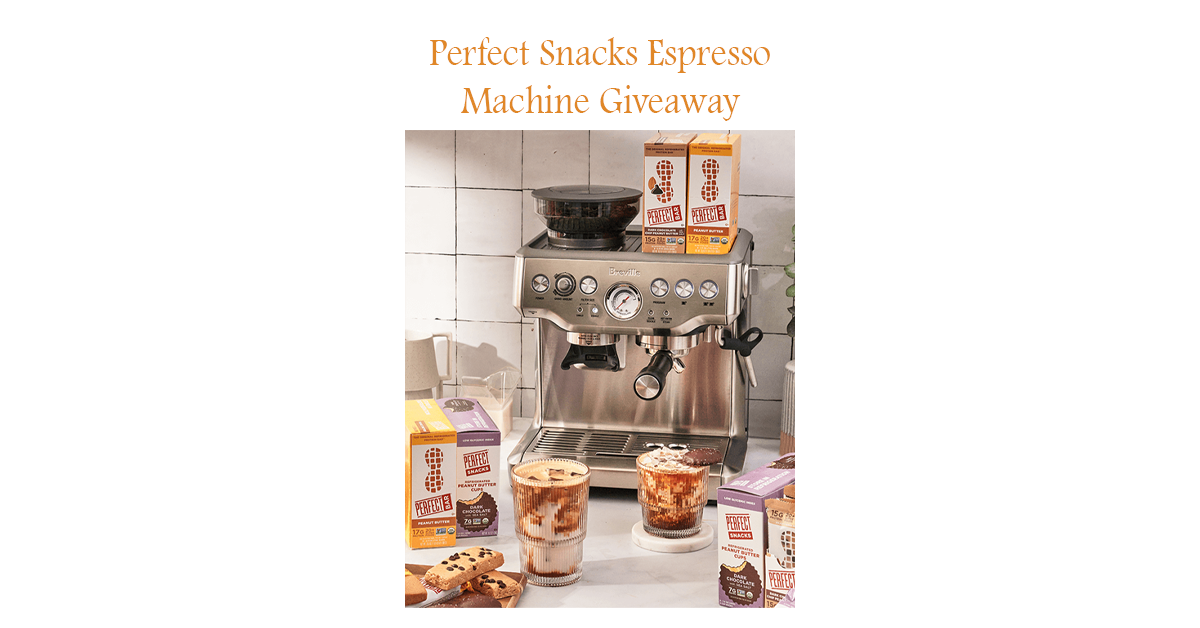 Perfect Snacks Espresso Machine Giveaway