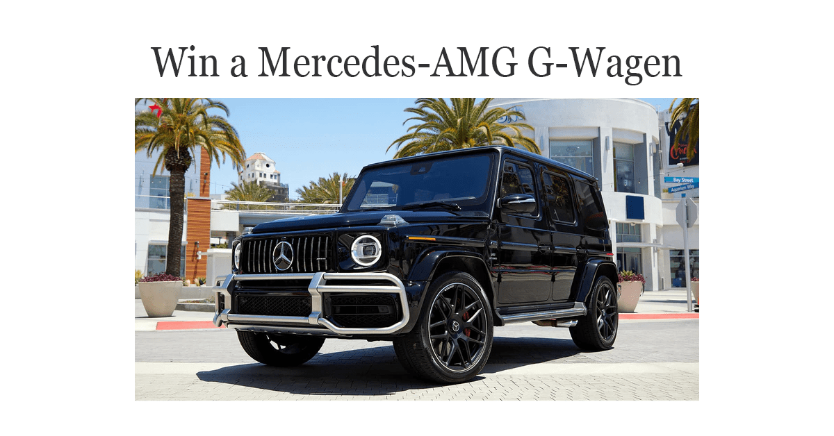 Win a Mercedes-AMG G-Wagen