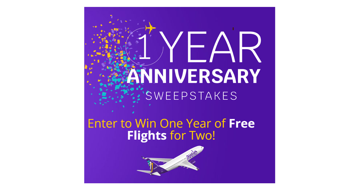 Avelo One Year Anniversary Sweepstakes