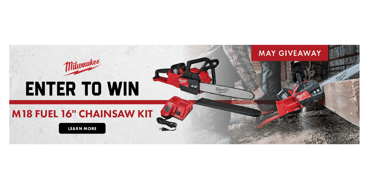Win a Milwaukee M18 Chainsaw Kit