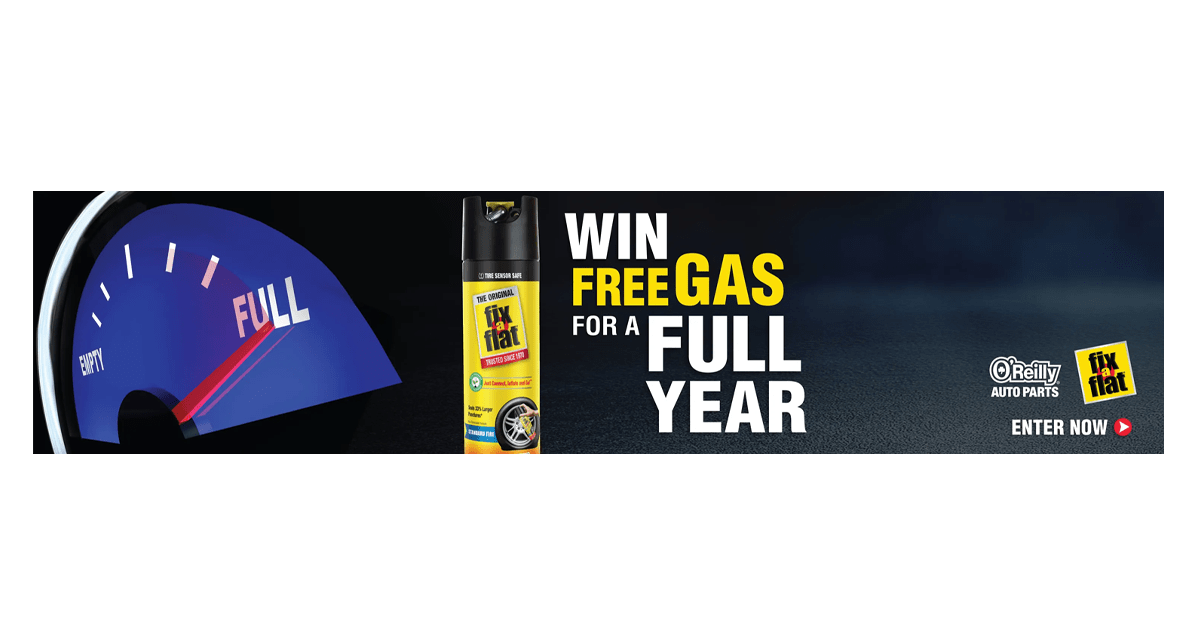 Fix-a-Flat Free Gas for a Year Sweepstakes