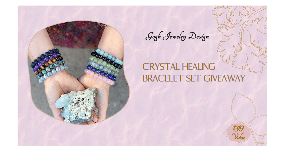 Crystal Healing Bracelet Set Giveaway
