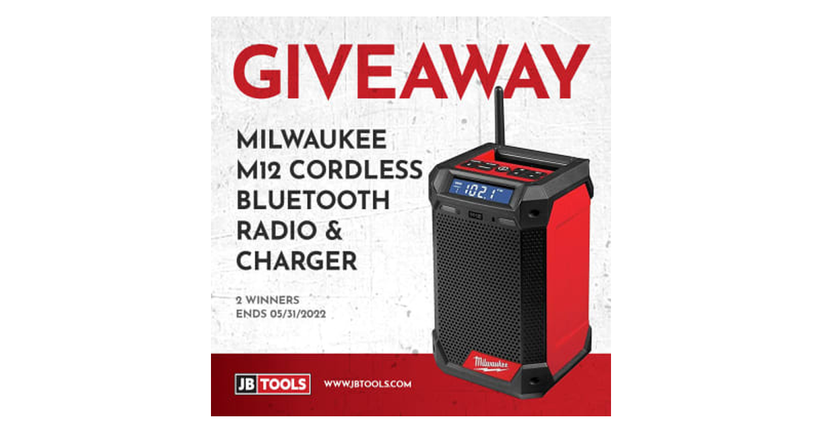Milwaukee Jobsite Radio + Charger Giveaway