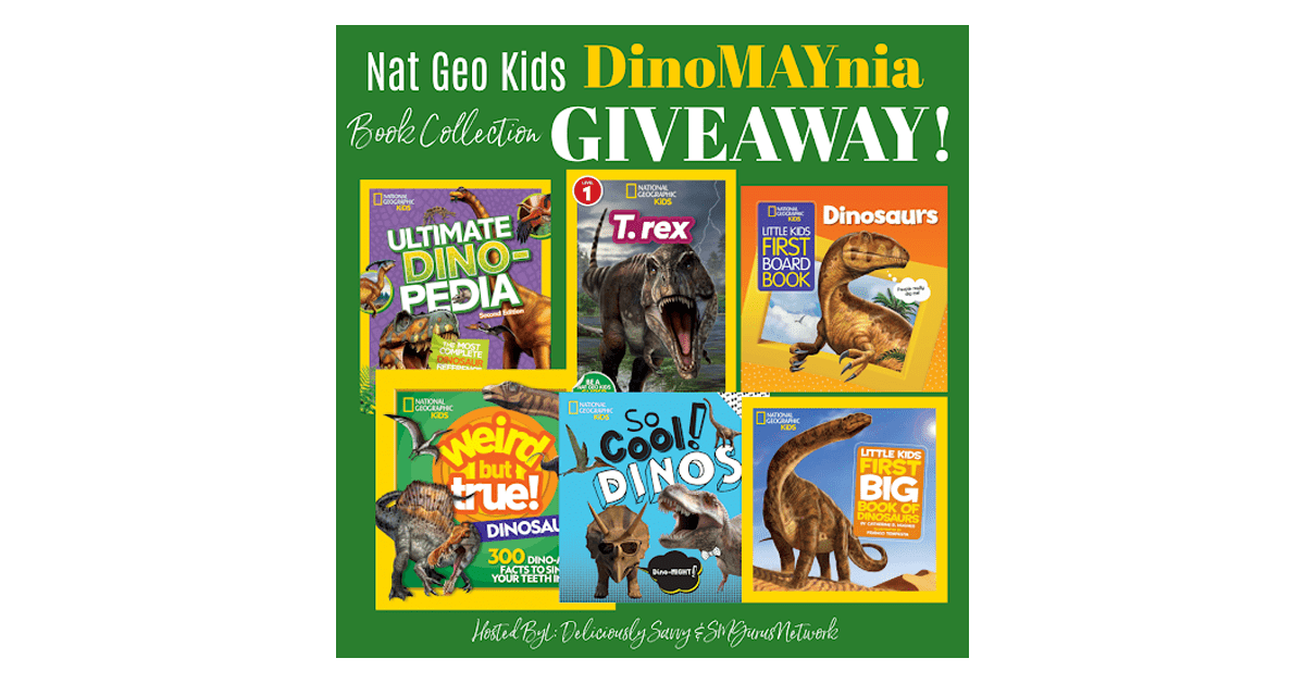 Nat Geo Kids DinoMAYnia Book Collection Giveaway