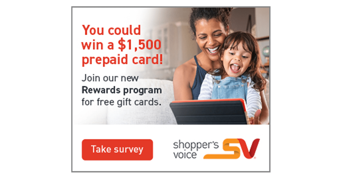 Shopper’s Voice Speak Up to Win Sweepstakes