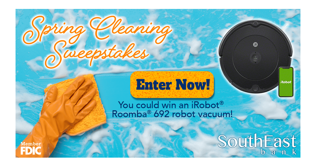 SouthEast Bank Spring Cleaning Sweepstakes