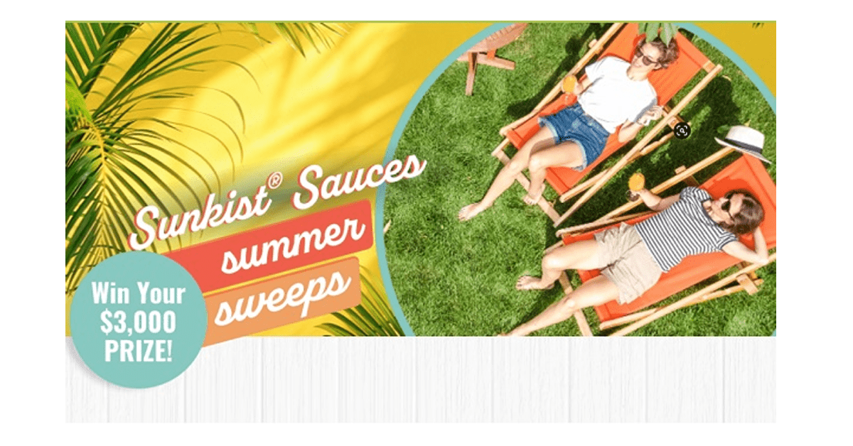 Sunkist Sauces Summer Sweepstakes