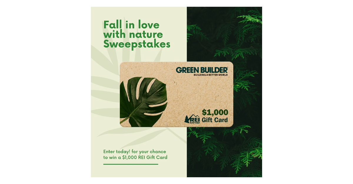 Green Builder Media’s Fall In Love With Nature Giveaway