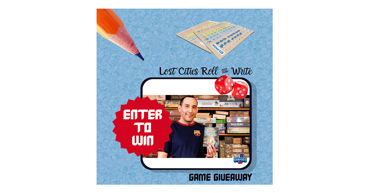 Lost Cities Roll & Write Game Instagram Giveaway