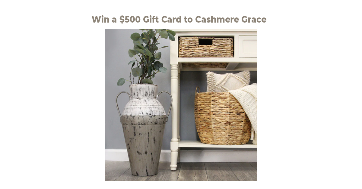 Win a $500 Gift Card to Cashmere Grace