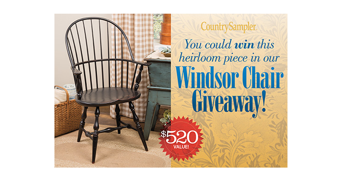 Country Sampler Windsor Chair Giveaway