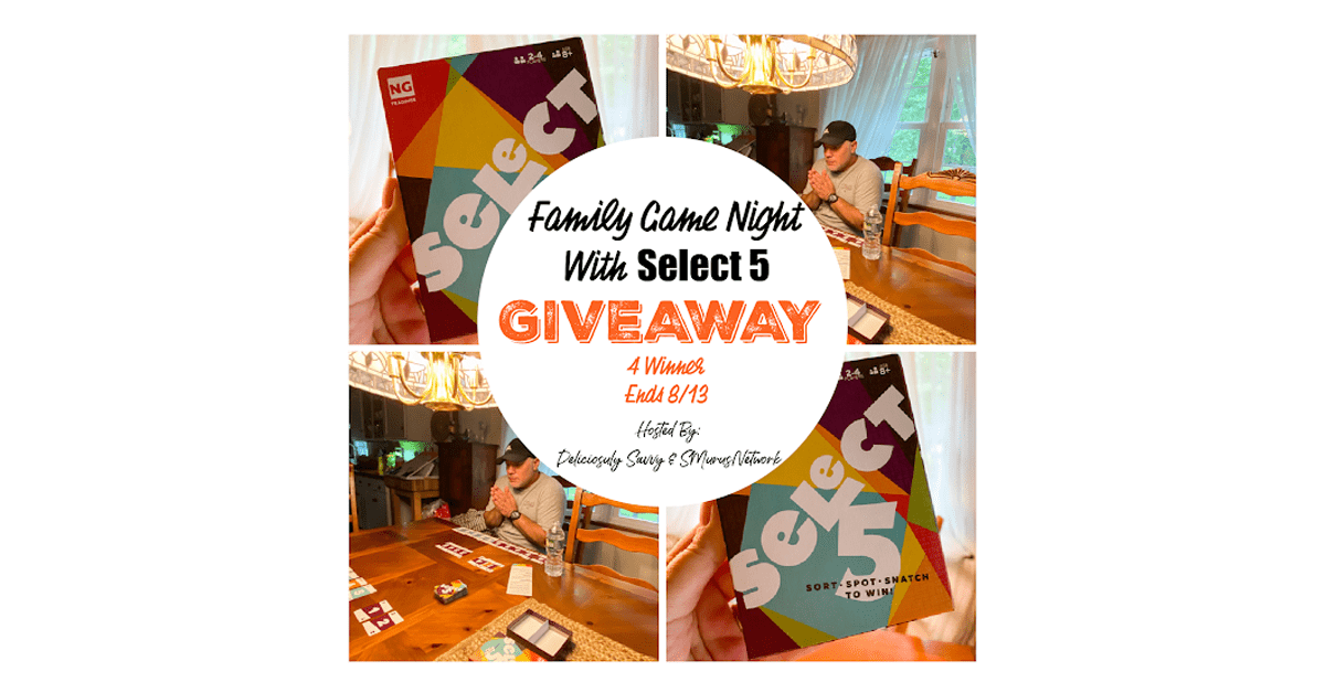 Family Game Night With Select 5 Giveaway