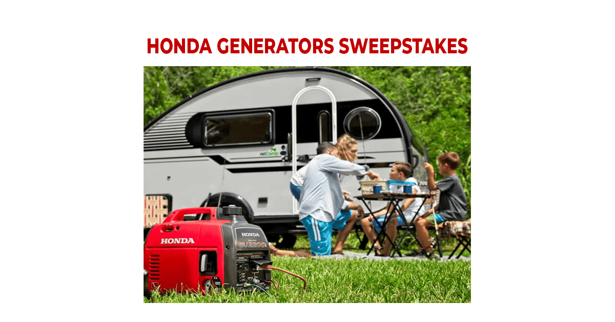 Honda Generators Get Into The Action Sweepstakes