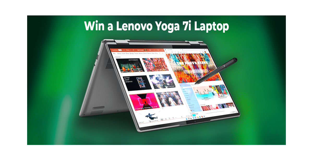 Win a Lenovo Yoga 7i Laptop