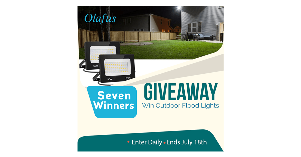 Olafus 50W Outdoor Flood Light Giveaway