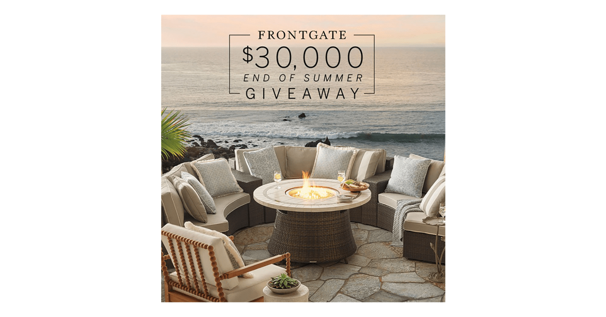 Frontgate $30,000 End of Summer Giveaway