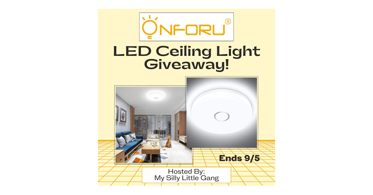 Onforu LED Ceiling Light Giveaway