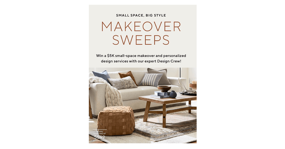 Small Space Big Style Makeover Sweepstakes