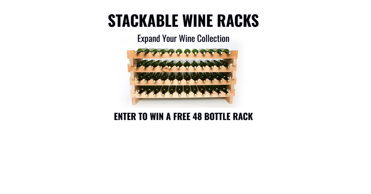 Win a Stackable 48 Bottle Wine Rack