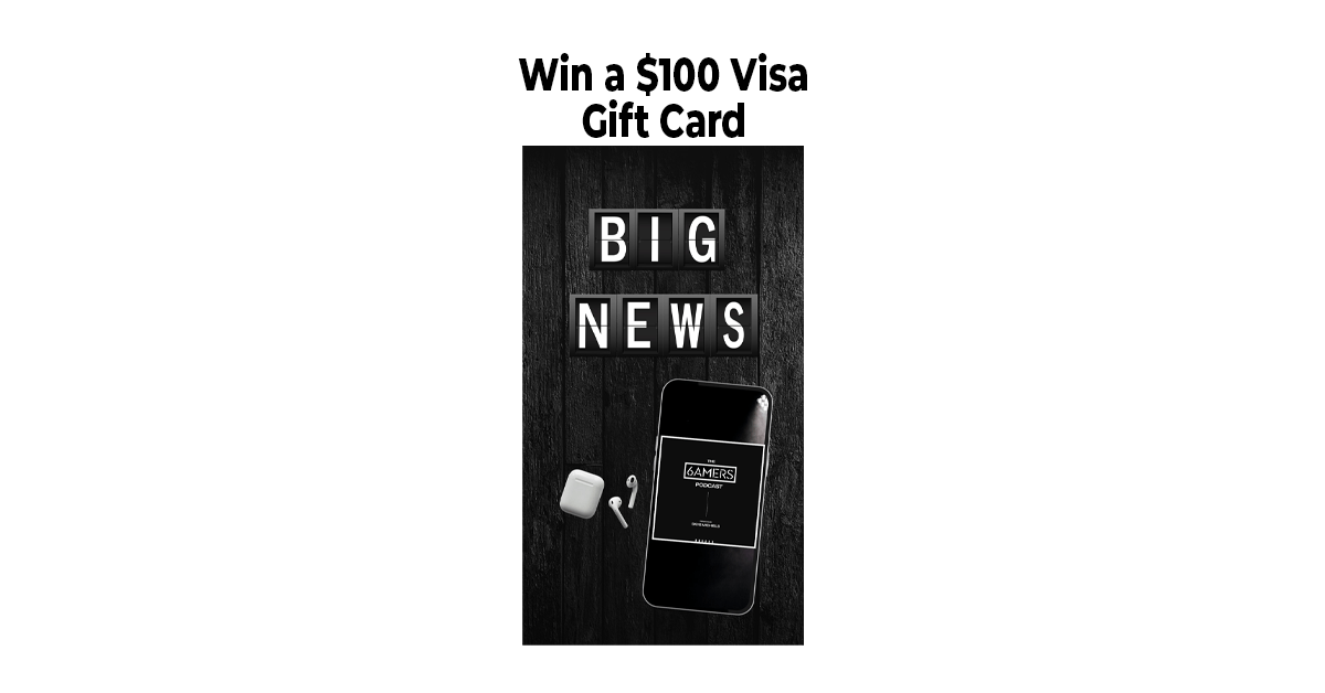 6AMERS $100 Visa Gift Card Giveaway