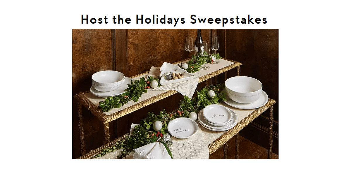 Host the Holidays Sweepstakes