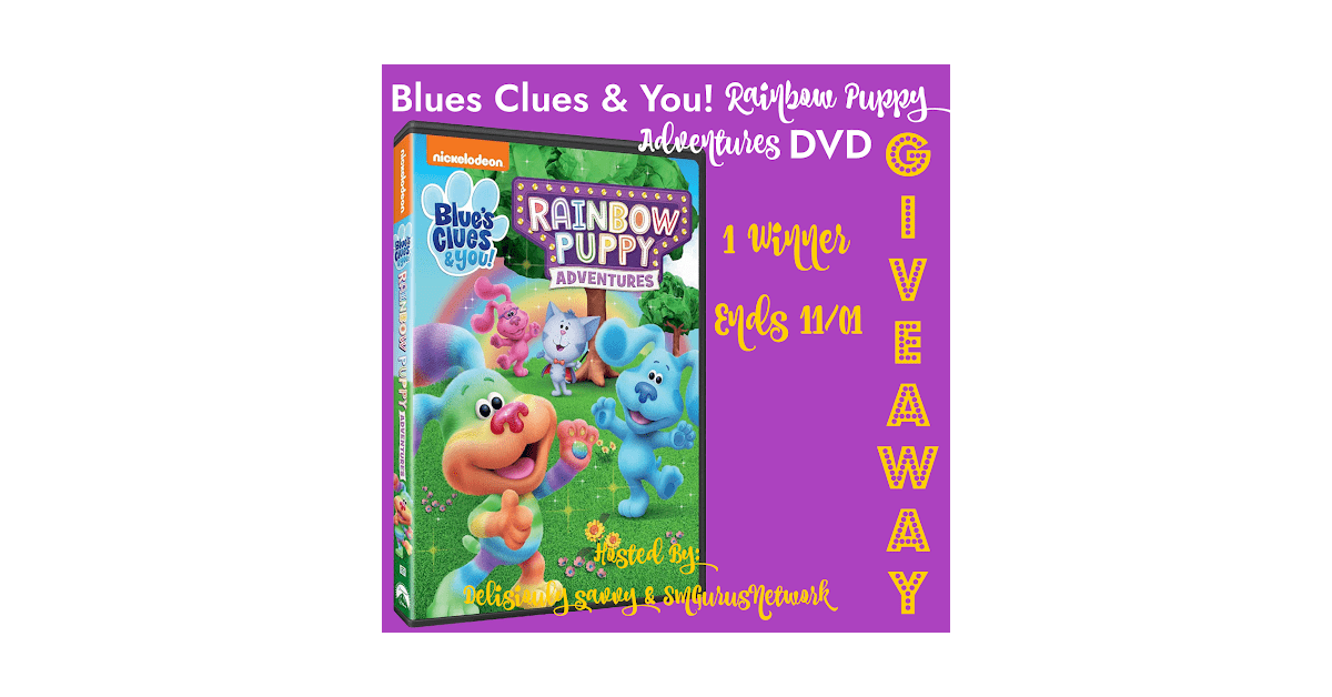 Blues Clues & You Rainbow Puppy Adventures DVD Giveaway