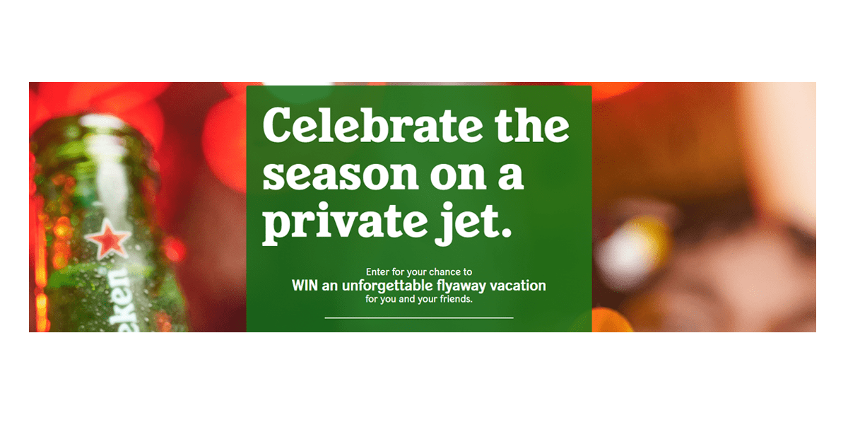 Heineken Holiday Jet Setter Instant Win Game