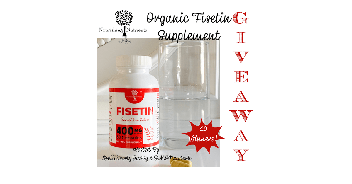 Nourishing Nutrients Organic Fisetin Supplement Giveaway