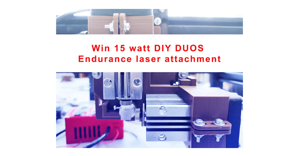 Win a 15 watt Endurance Laser Attachment for your 3D printer or CNC Machine