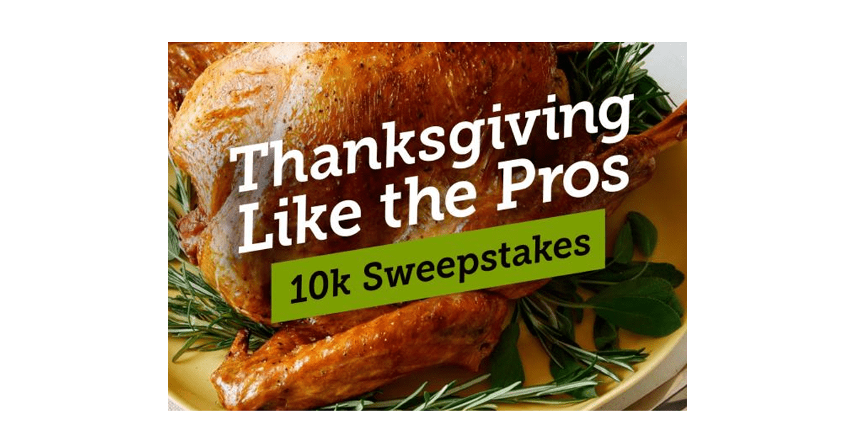 Food Network's Thanksgiving Like the Pros Sweepstakes