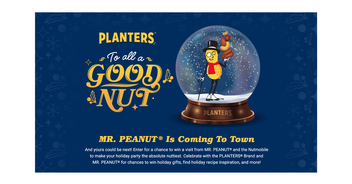 Planters To All a Good Nut Instant Win Game