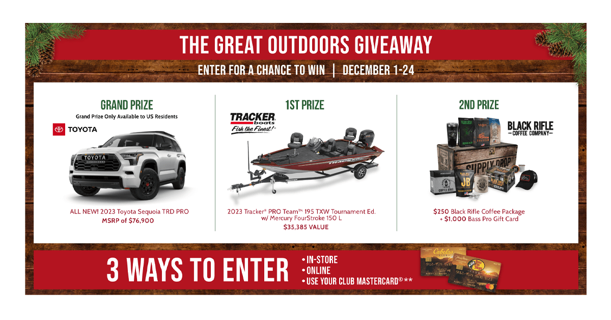Bass Pro Shops Great Outdoors Giveaway