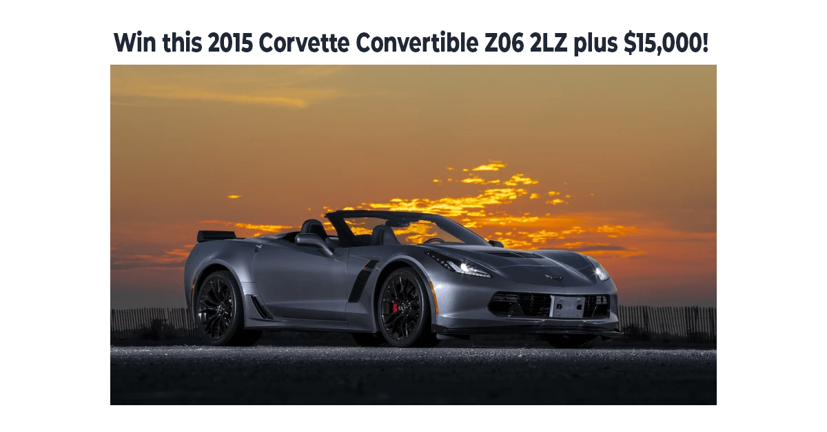 Win a 2015 Corvette Convertible Z06 2LZ