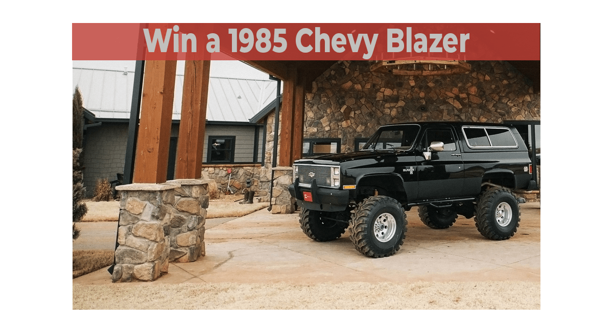 One Country Restored Chevy Blazer Giveaway