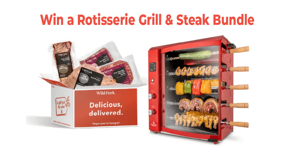 Win a Rotisserie Grill + Wild Fork Steak Bundle